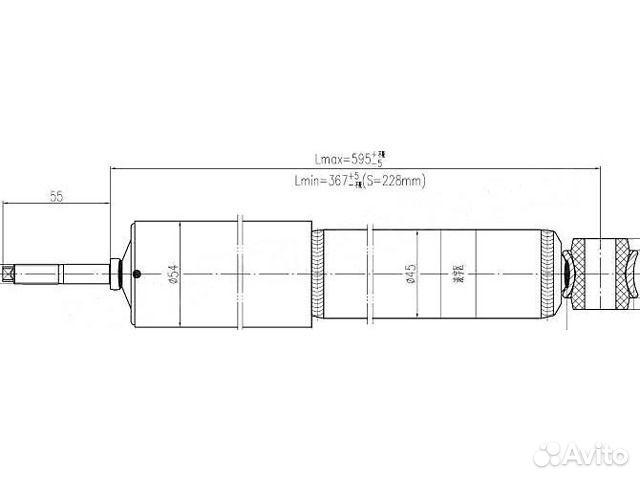 Амортизатор задний Ipsum Nadia Picnic Gaia