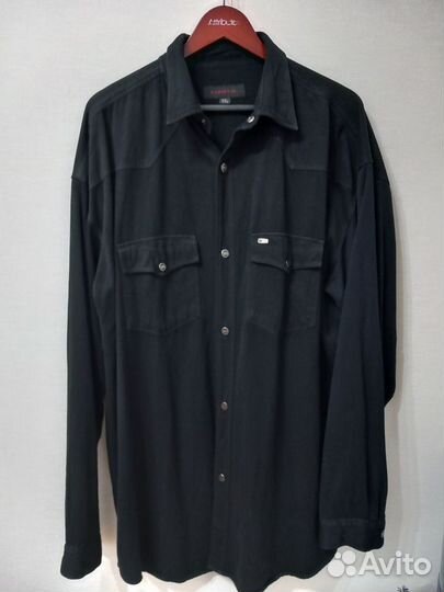 Рубашка мужская джинсовая 56-60 размер