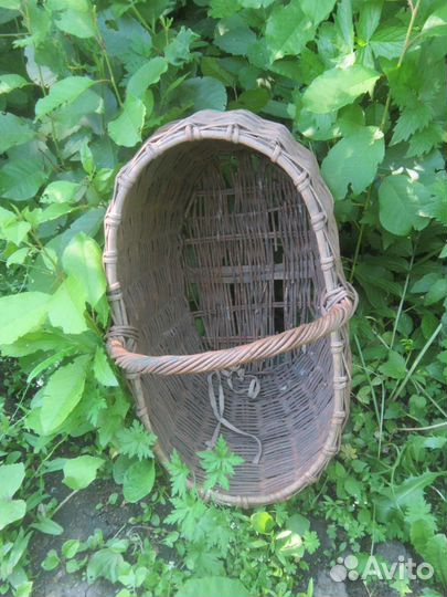 Корзина для грибов плетёная. Винтаж. СССР (70-е г