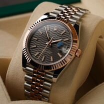 Часы rolex datejust 41mm серые