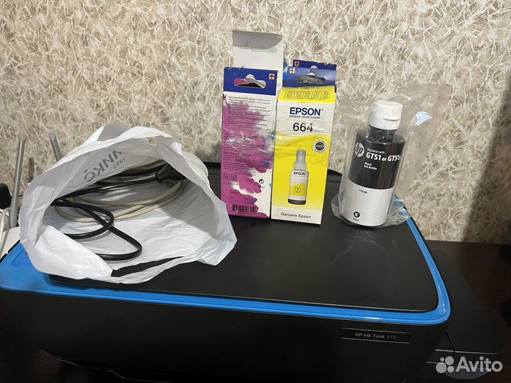 Цветной принтер HP ink tank 319