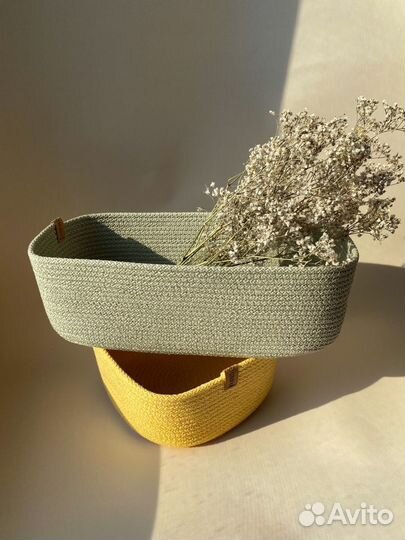 Корзина из шнура