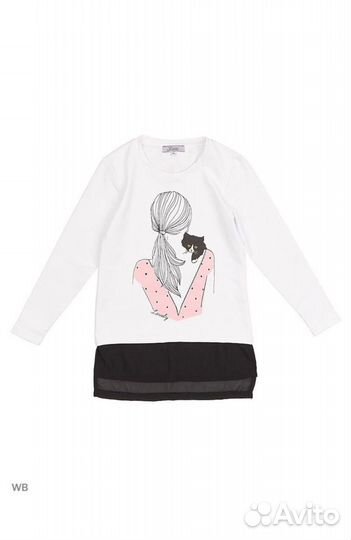 Лонгслив для девочки 134