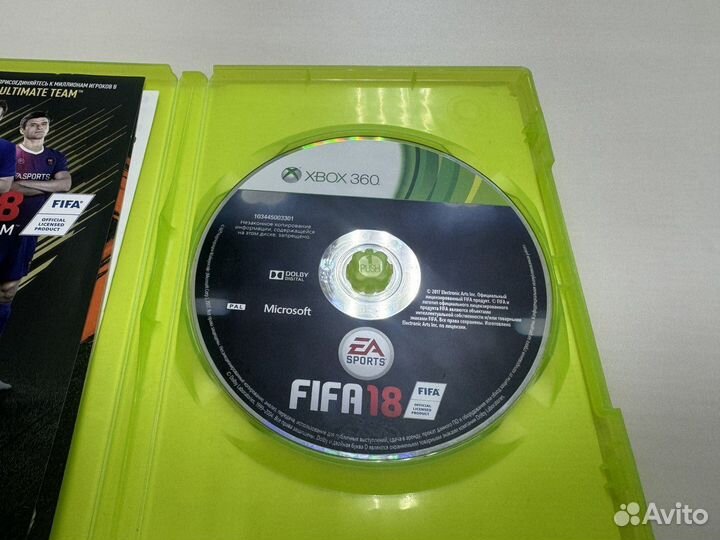 Диск xbox 360 FIFA 18 Лицензия