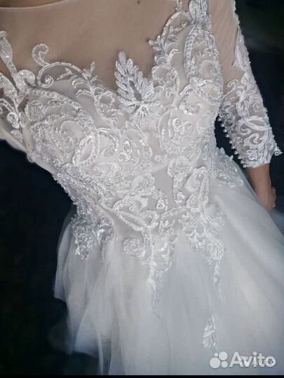 Свадебное платье пышное
