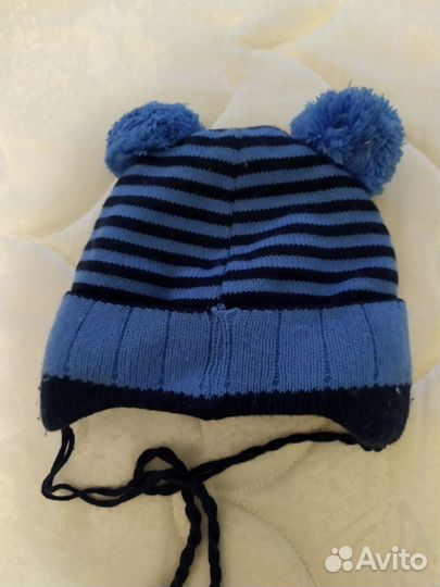 Шапка для мальчика - 1 года зима