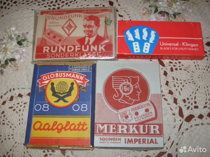 Лезвия Solingen 1930-1960 гг блоками Германия