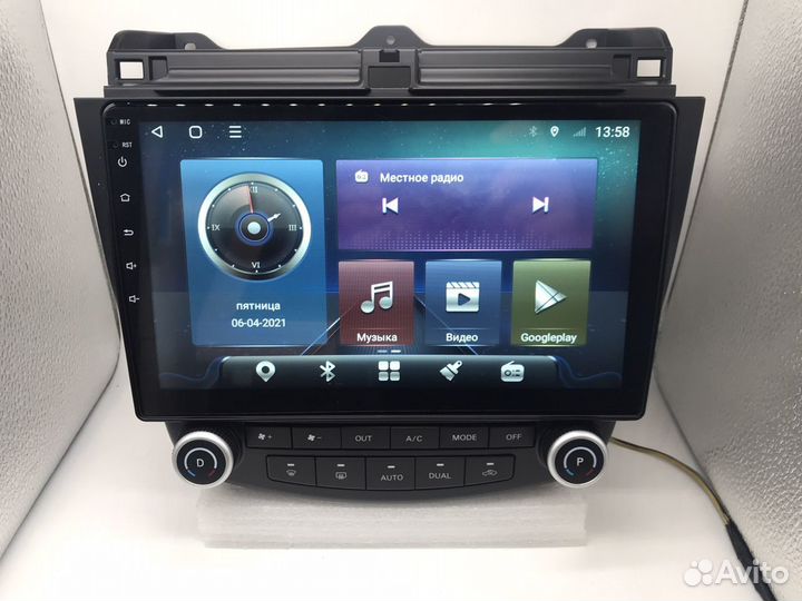 Магнитола Honda Accord 02-08 Android 3+32 dsp