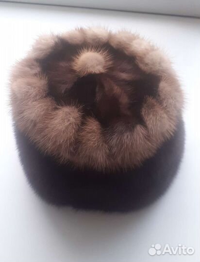 Шапка норковая женская