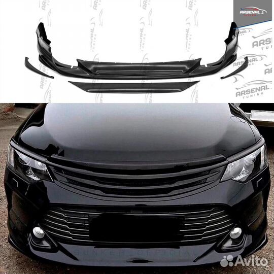 Юбка передний бампер Toyota Camry XV50-55