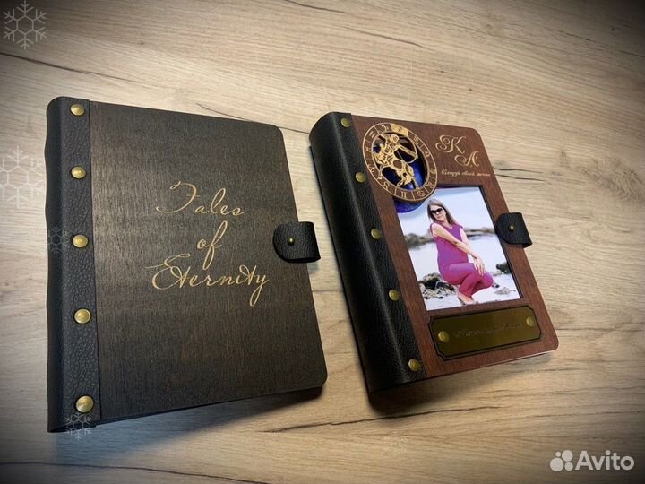 Ежедневник из дерева / блокнот