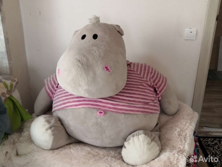 Мягкая игрушка бегемот Orange toys