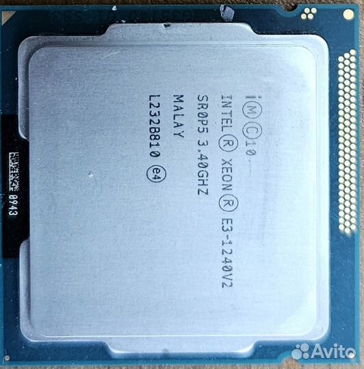 Процессор Intel Xeon E3-1240V2