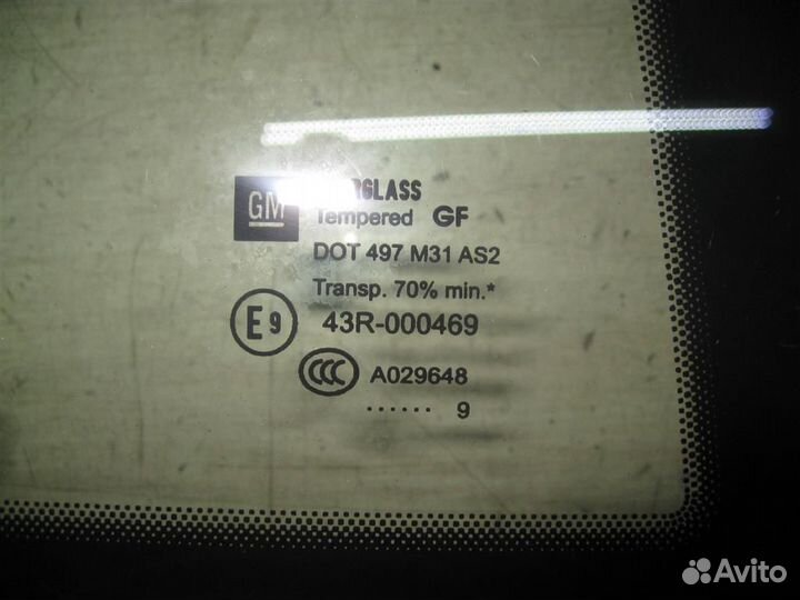 Стекло багажника правое Opel astra H 2009