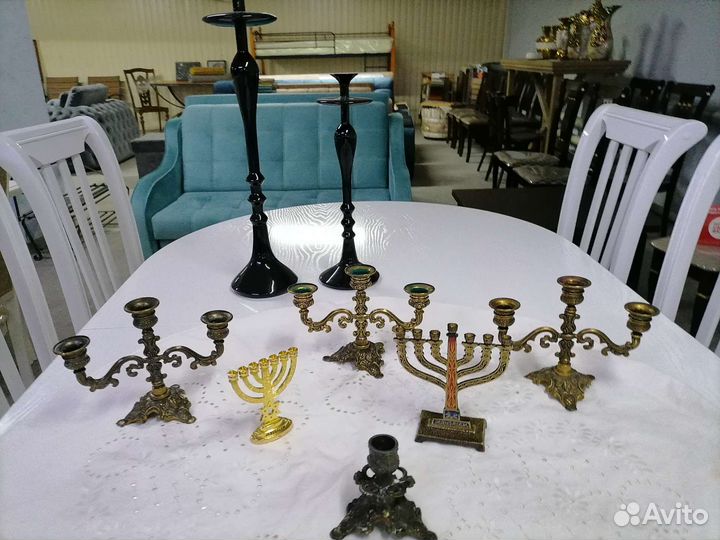 Подсвечники, канделябры винтаж