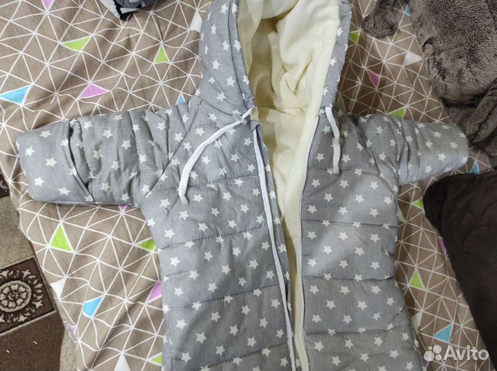 Конверт с рукавами в коляску утепленный