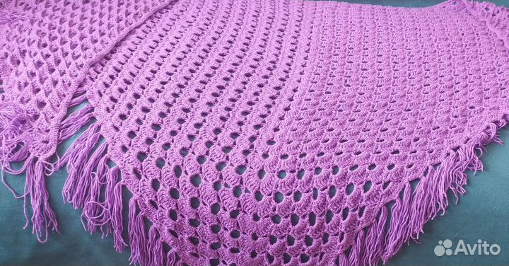 Шикарный треугольный платок, палантин