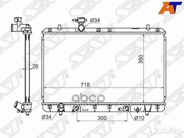 Радиатор Suzuki Aerio 01-07 SG-SK0007 Sat