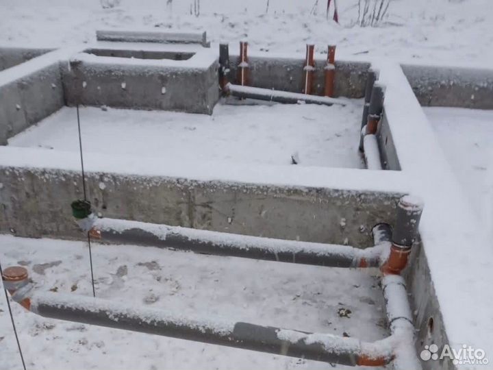 Заливка фундамента бетонные работы