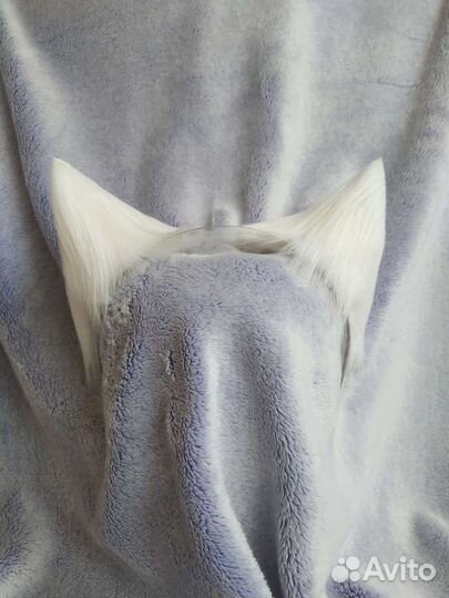 Белые кошачьи ушки косплей Ahri KDA