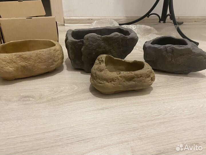 Горшки (Кашпо) для цветов в стиле камня