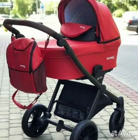 Коляска 3 в 1 Эко кожа Новая