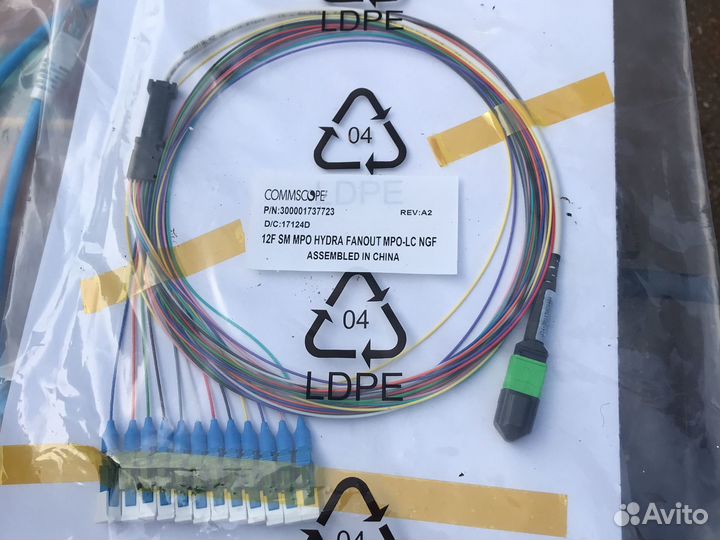 Патч-корд Hyperline FH-B9-9-mpom12/AR-12LC/UR1M