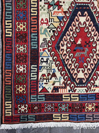 95. Ковер Сумах Иран Шерсть 202х141