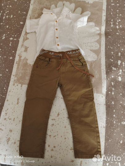 Рубашка+джинсы для мальчика