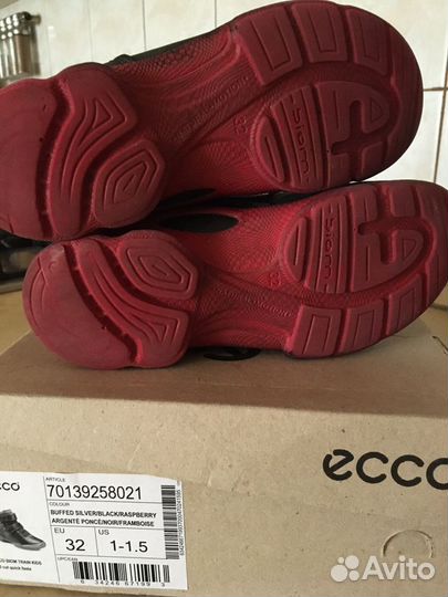 Кроссовки Ecco с шерстью 32 маркировка