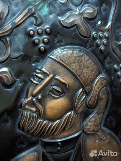 Картина медная чеканка СССР