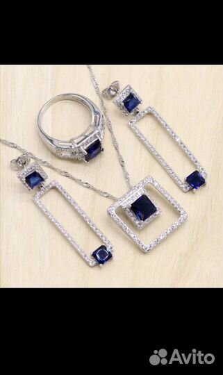 Серебряный комплект. 925 проб