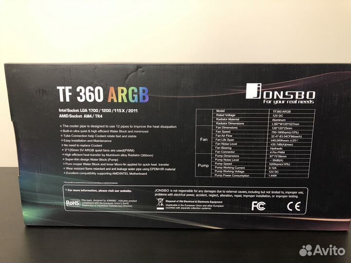 Jonsbo shadow TG360 argb