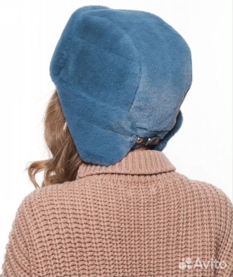 Шапка ушанка женская эко мех