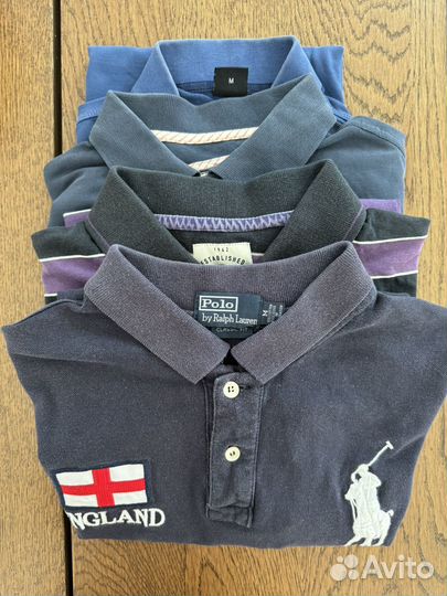 Мужские поло пакетом б/у размер M, 4 штуки