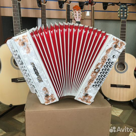 Гармонь Шуйская-Люкс, S51XL белая