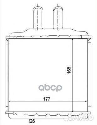 54270 радиатор печки Chevrolet Lacetti/Nubira