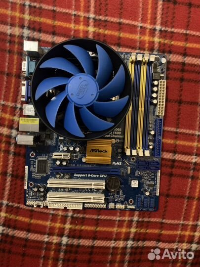 Комплект ам3+ мать/проц/куллер