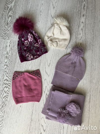 Шапка для девочки noble people L 54-58 б/у