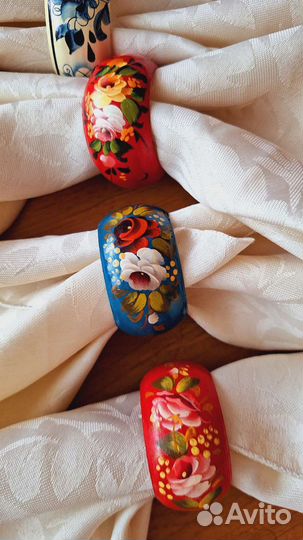 Деревянные держатели для салфеток 6 штук