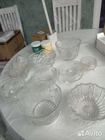 Хрустальные салатницы,конфетницы