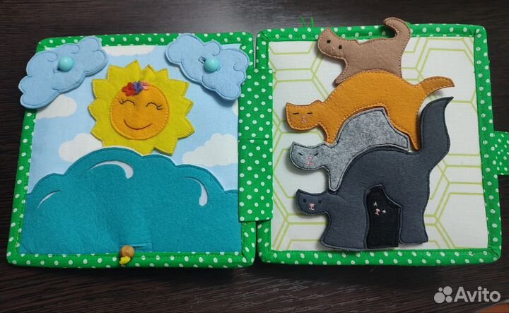 Развивающая книжка из фетра