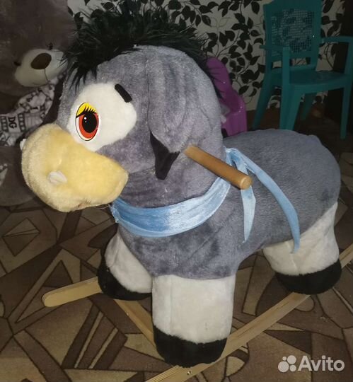 Детская качалка ослик