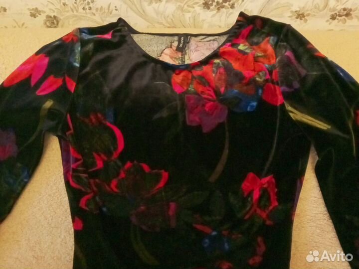 Платье женское велюровое