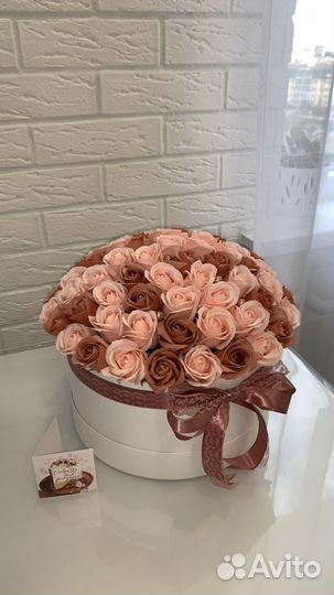 Букет из мыльных роз 51 роза 101 роза