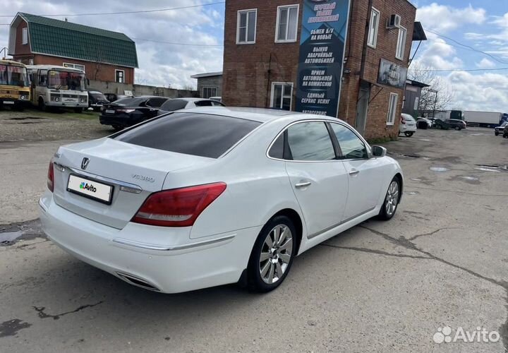 Hyundai Equus 3.8 AT, 2012, битый, 130 000 км