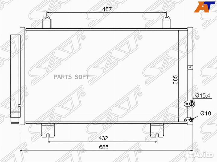Радиатор кондиционера Лексус GS300 05