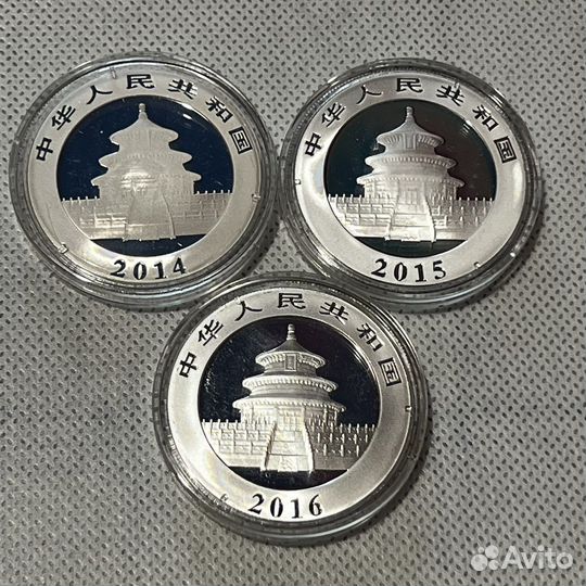 Монеты 10 юаней Панда