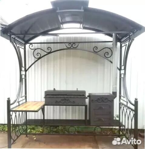 Мангал С печкой под казан