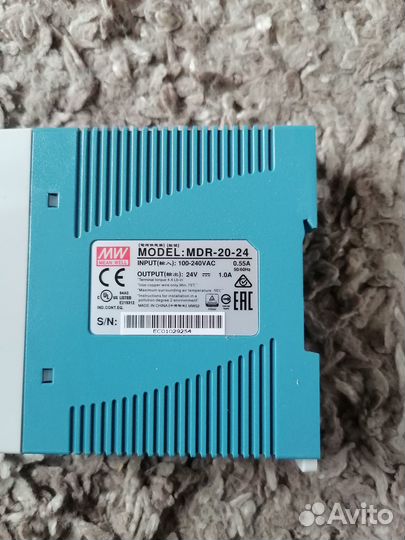 Блок питания MDR-20-24, 24В,1А,24Вт